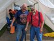 Bob Beaudet, Outgoing RI Section Manager visited the NCRC Field Day site 24June2023 w NCRC VP Paul Fredette K1YBE